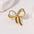 Wholesale stainless steel gold plated non-fading bowknot open ring