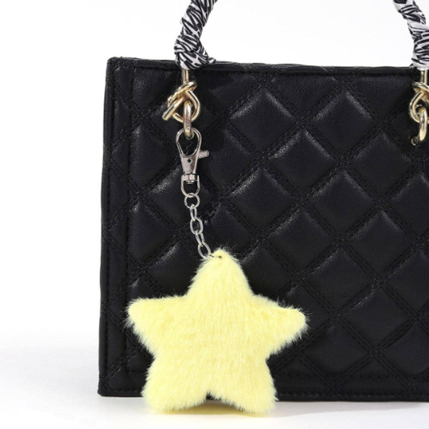 Wholesale Cute Plush Star Keychain