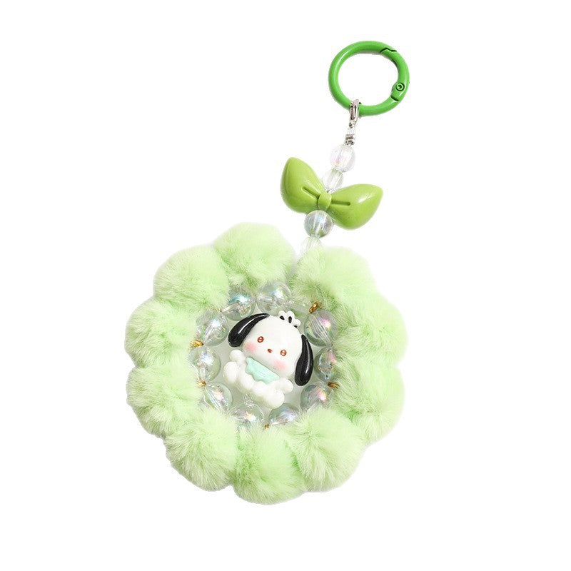 Wholesale Cartoon  Colorful Ins  Handmade Beaded Acrylic  Keychain  ACCVIP