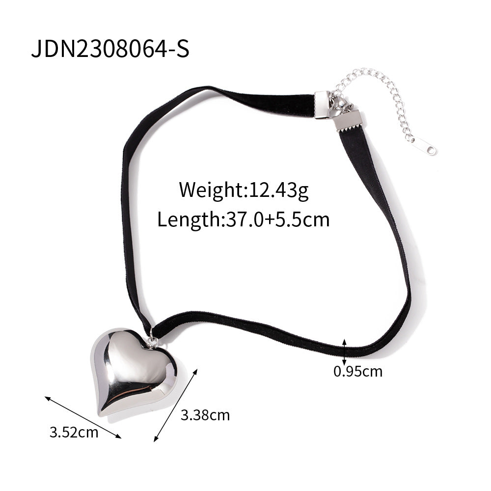 Wholesale Heart Series Vintage Love Necklace Stainless Steel ACC-NE-Wanx002