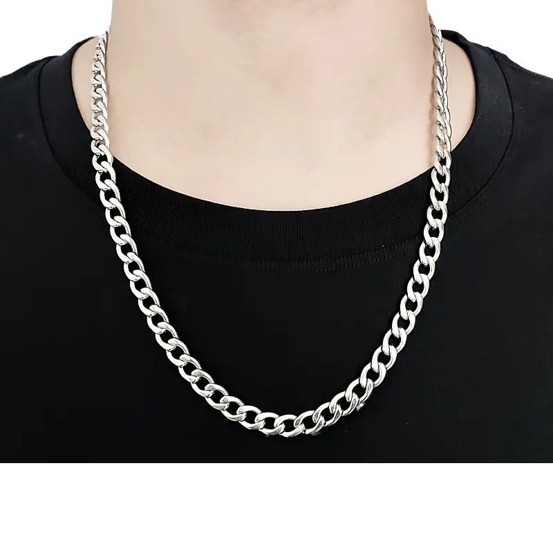 Wholesale Stylish Men S Hip Hop Cuban Necklace Titanium Steel Jewelry Accessory