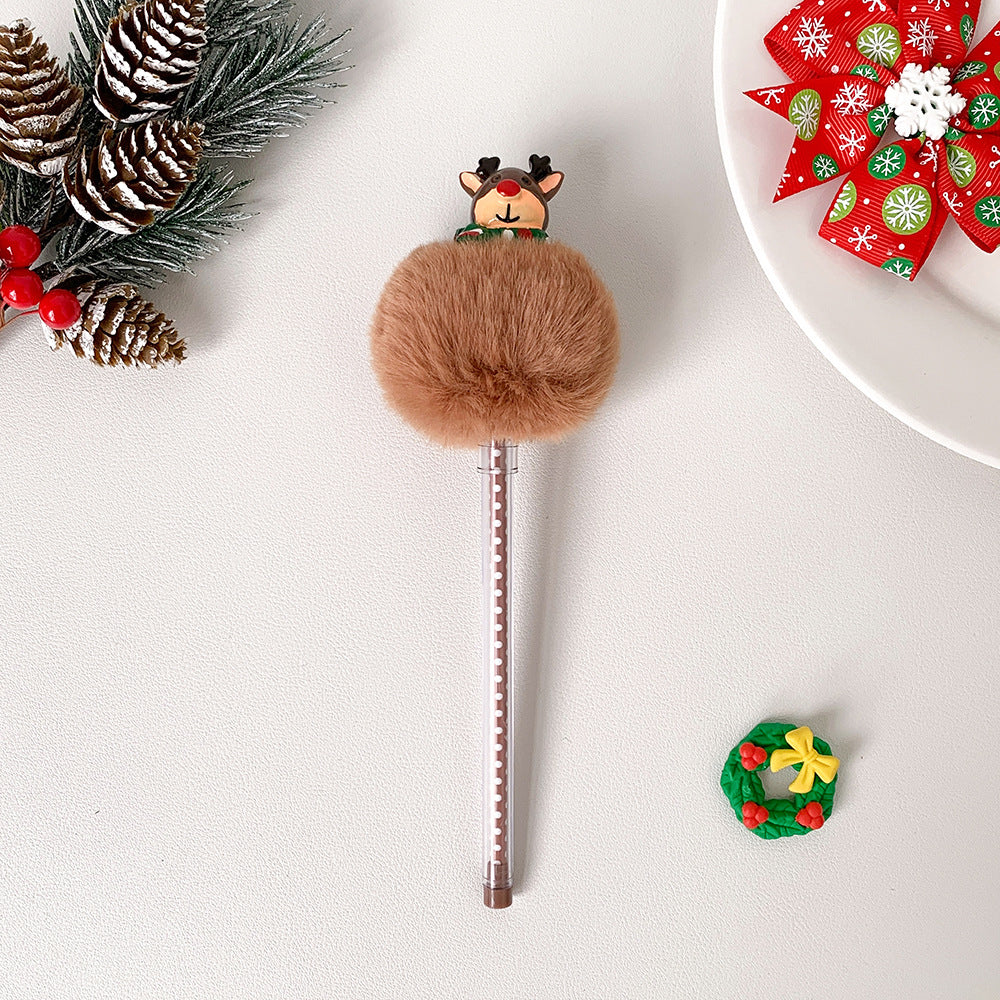 Wholesale Christmas ball ball pen cute children  cartoon pen