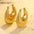 Wholesale Retro 18K Gold Plated Stainless Steel Earrings