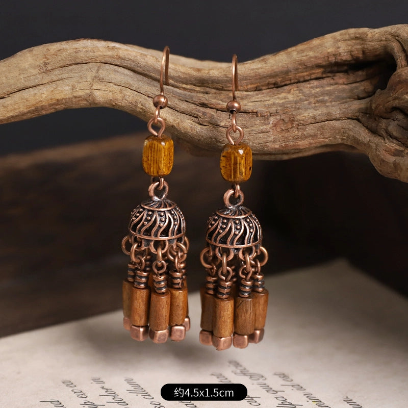 Wholesale Alloy Butterfly Bohemian Earrings Long Tassel Drop Earrings Fashion Accessory for Women Party Wear