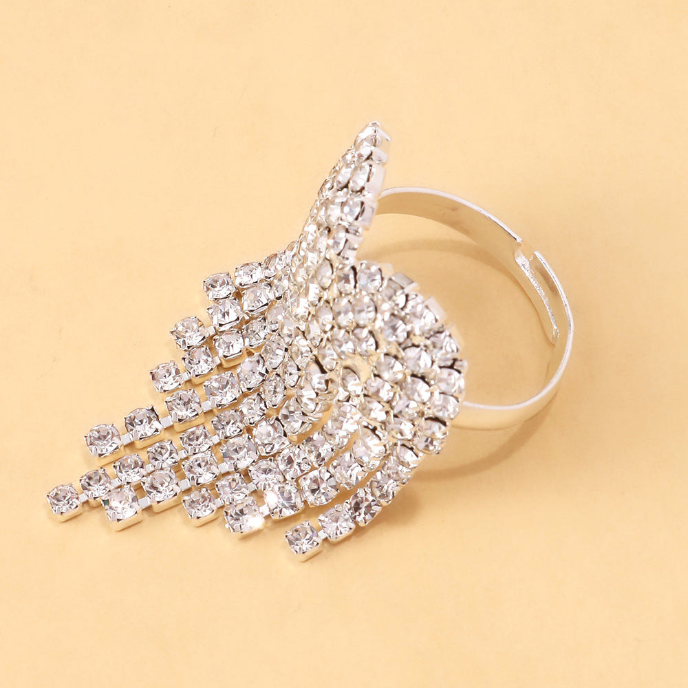 Wholesale  Galaxy Waterfall Tassel Ring