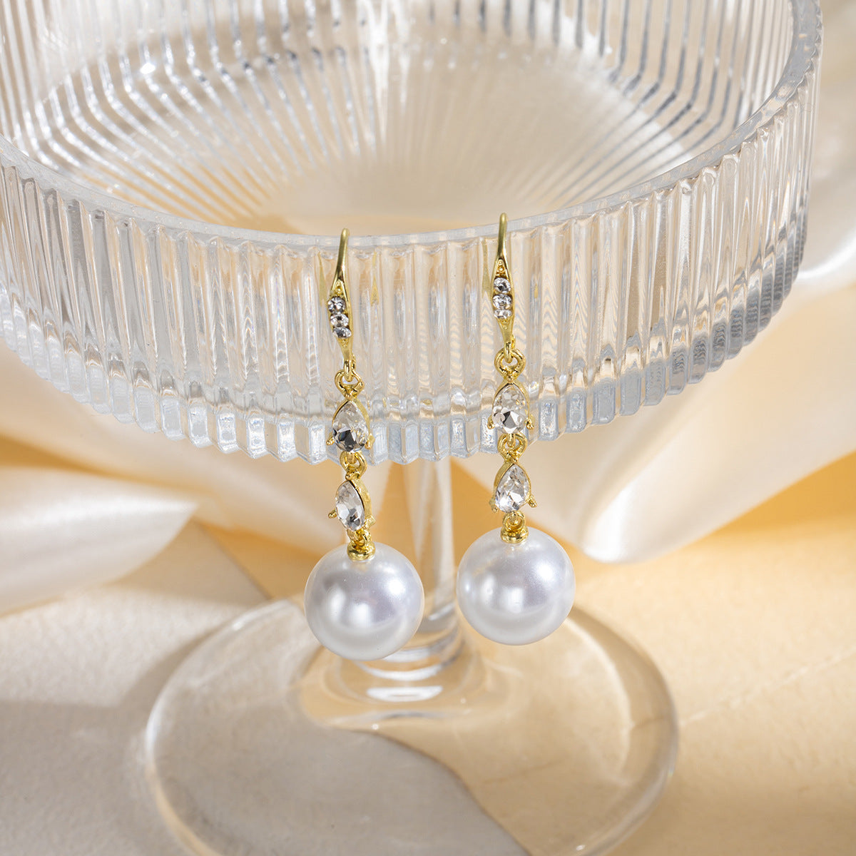 Wholesale Diamond Tassel Light Luxury Earrings ACC-ES-MDD068