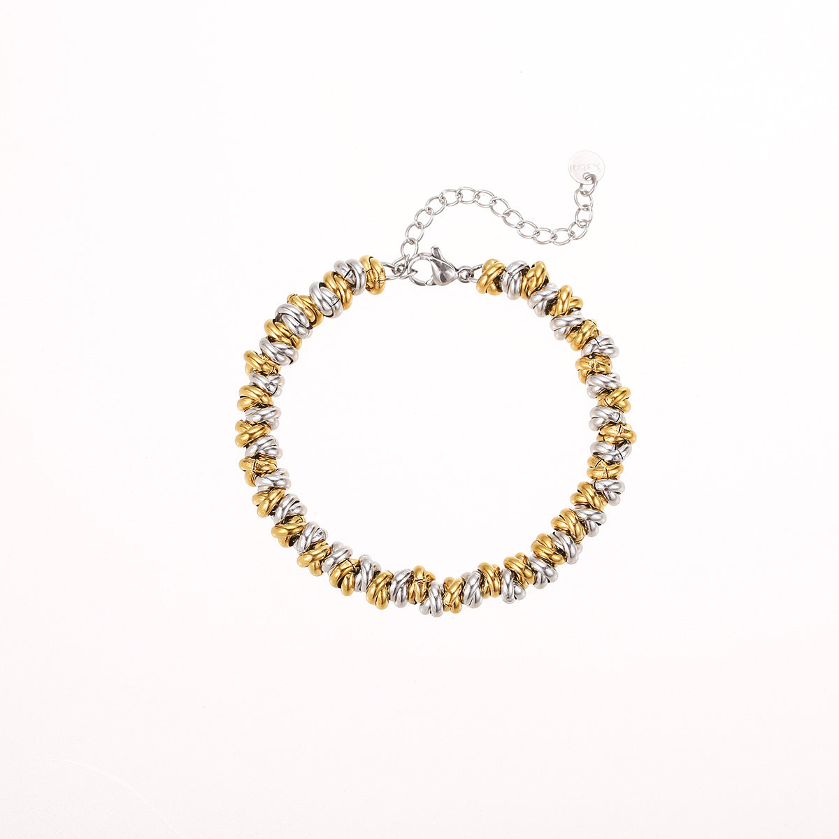 Wholesale  metal style color matching design thick chain stainless steel  bracelet