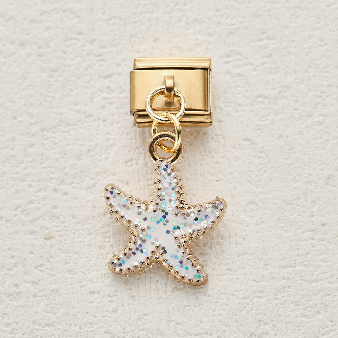 Wholesale 10pcs Marine Life Series Pendant Italian Module DIY Stainless Steel Bracelet Accessories