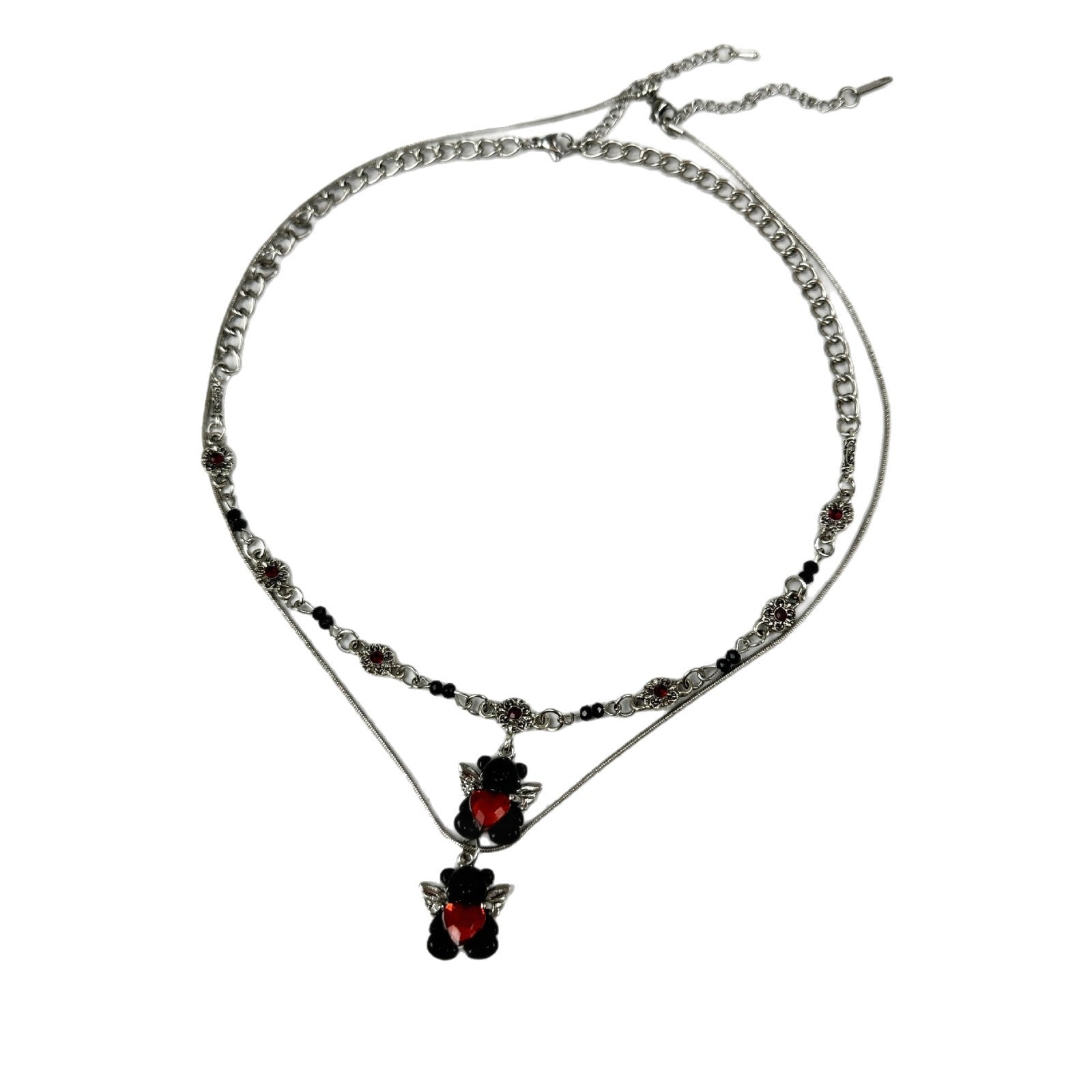 Wholesale Care Bear Double Layer Necklace