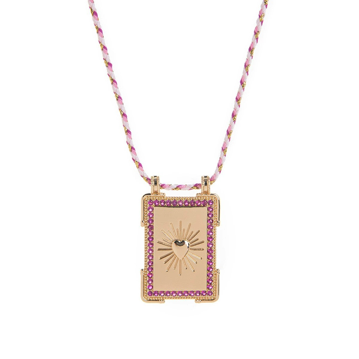 Wholesale  Square Brand Bohemian Art Retro Style Tarot Necklace