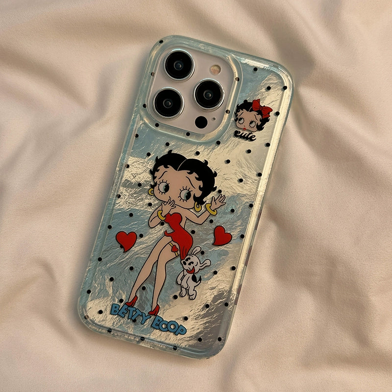 Wholesale Cute Polka Dot Silicone Phone Case ACC-PC-Shiyi003