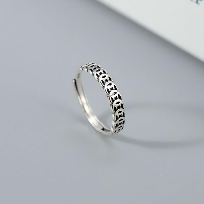 Wholesale Metal Opening  Retro  Ring
