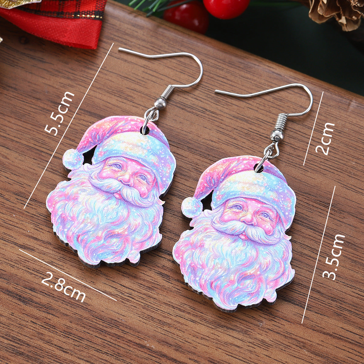 Wholesale Christmas Y2K  colorful pendant earrings