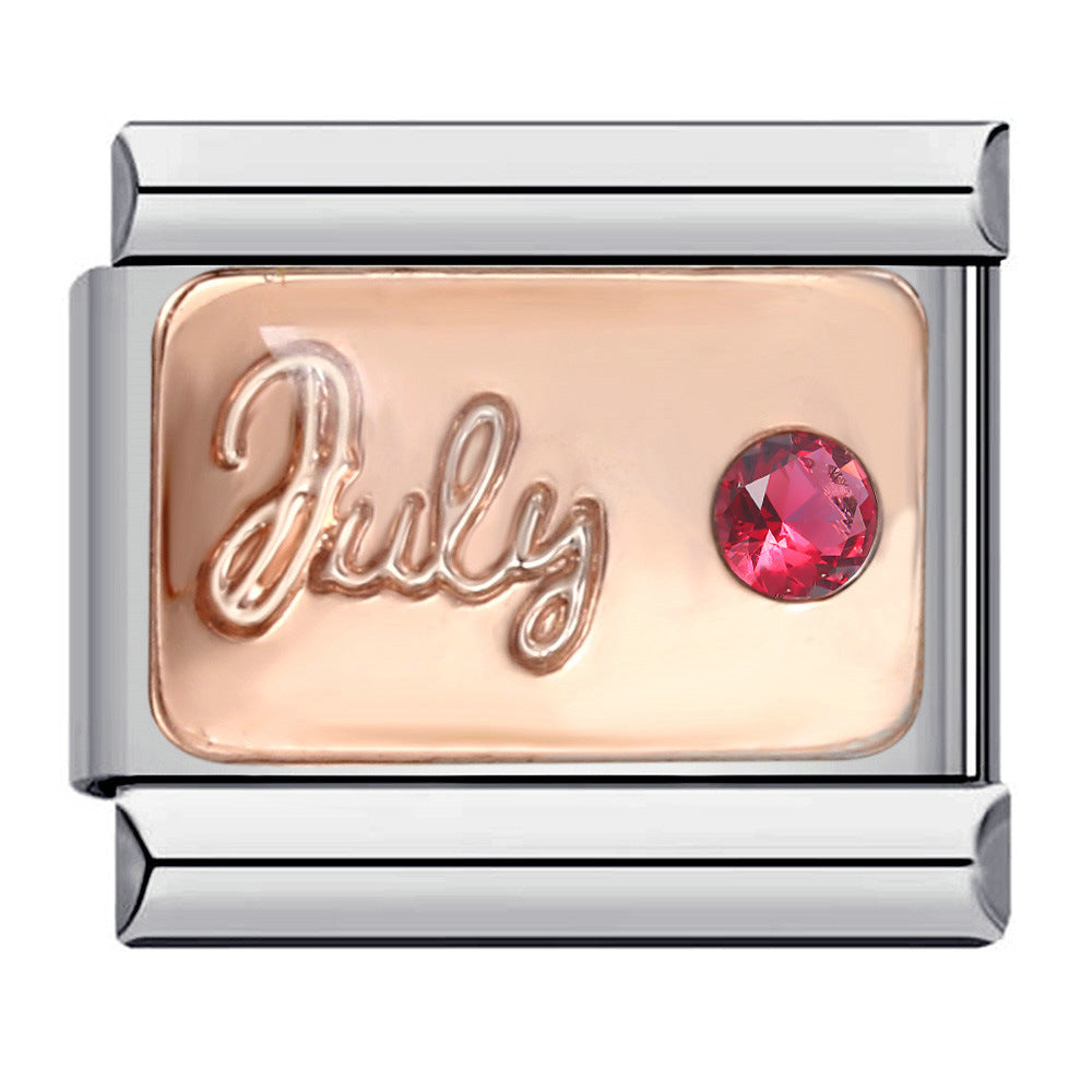 Wholesale 9mm Italian Charm Starter Bracelets DIY Birth Month Single Section Creative Stainless Steel Composable Bracelet