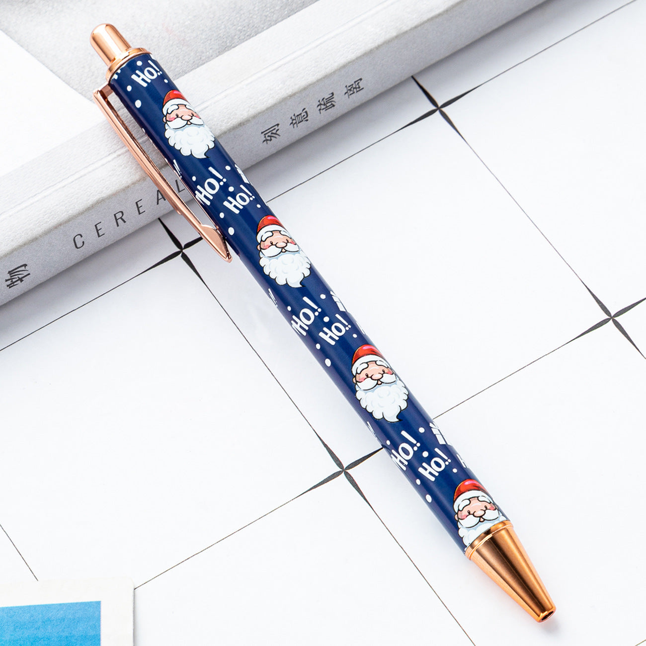 Wholesale Christmas Series Push Metal Ballpoint Pens ACC-PN-HuaH055
