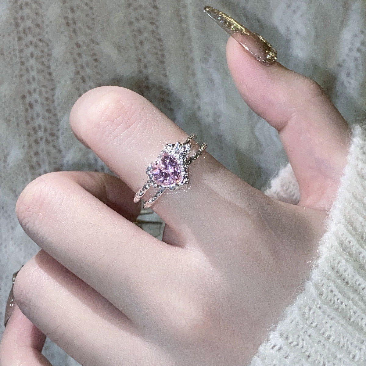 Wholesale Antique Style Retro Heavy Industry Ring Gold Plated 18k Brushed Diamond Vintage Ring Gold Plated Rings ACC-RS-YaoFeng001