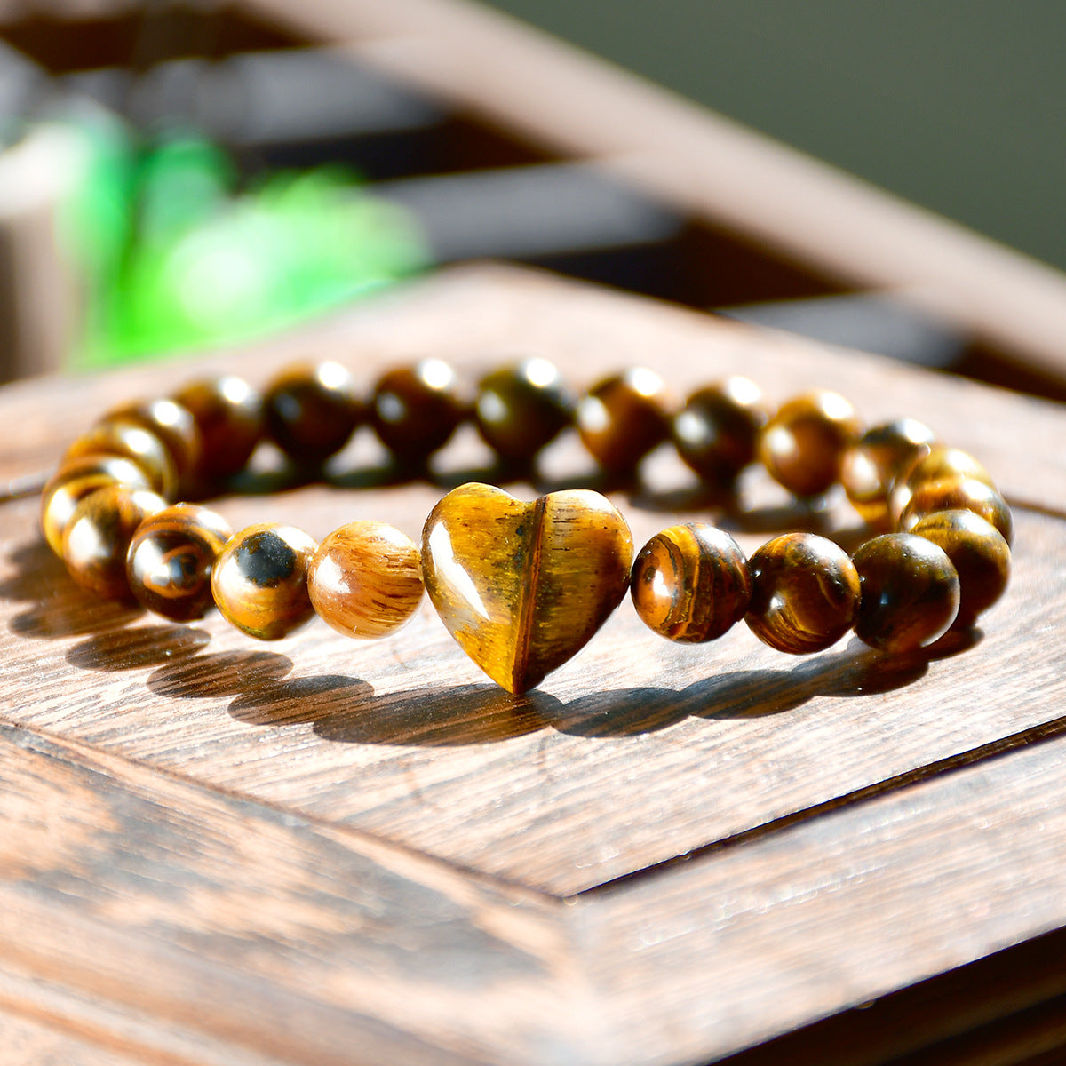 Wholesale Heart Shape Amethyst Beaded Bracelet Handmade Unisex Travel Gift Jewelry Accessory