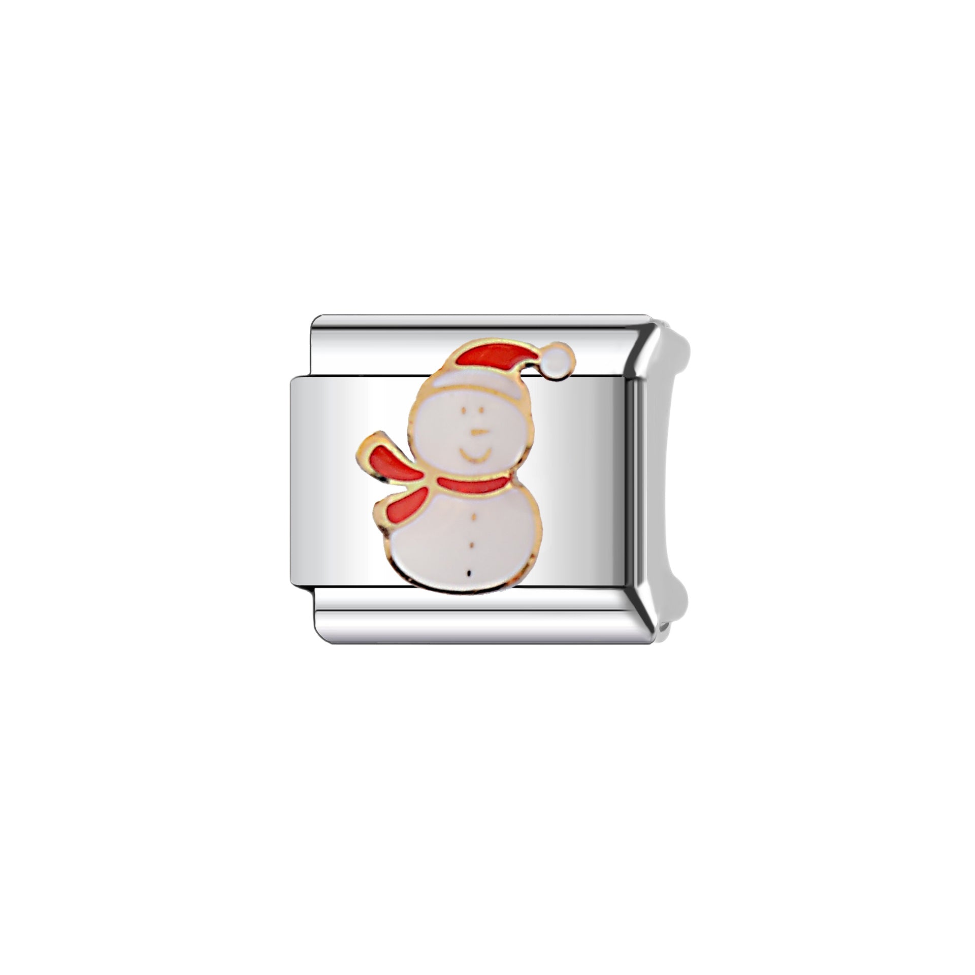 Wholesale Christmas DIY Bracelet Accessories Stainless Steel Snowman Santa Holiday Jewelry Making