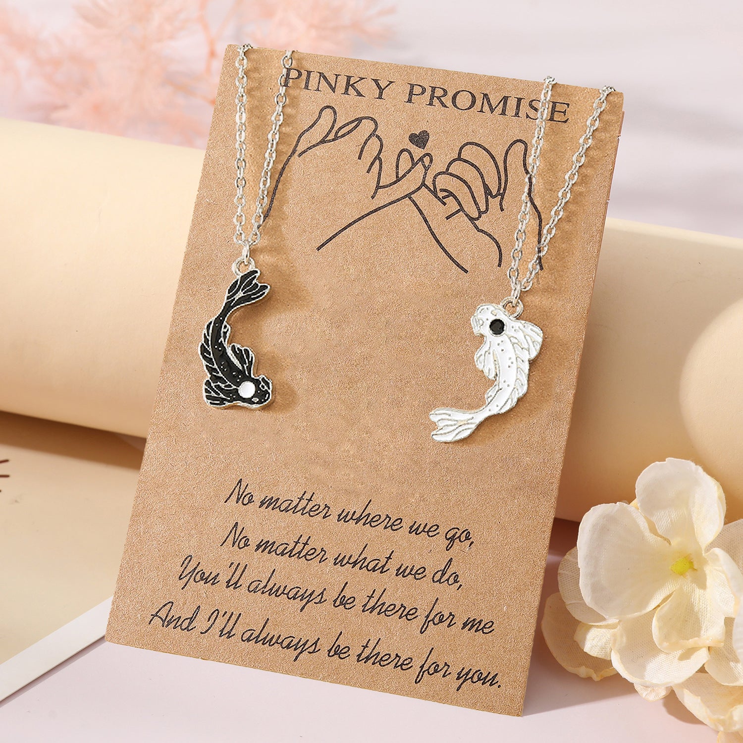 Wholesale  Metal Oil Dropping  Fish Necklace