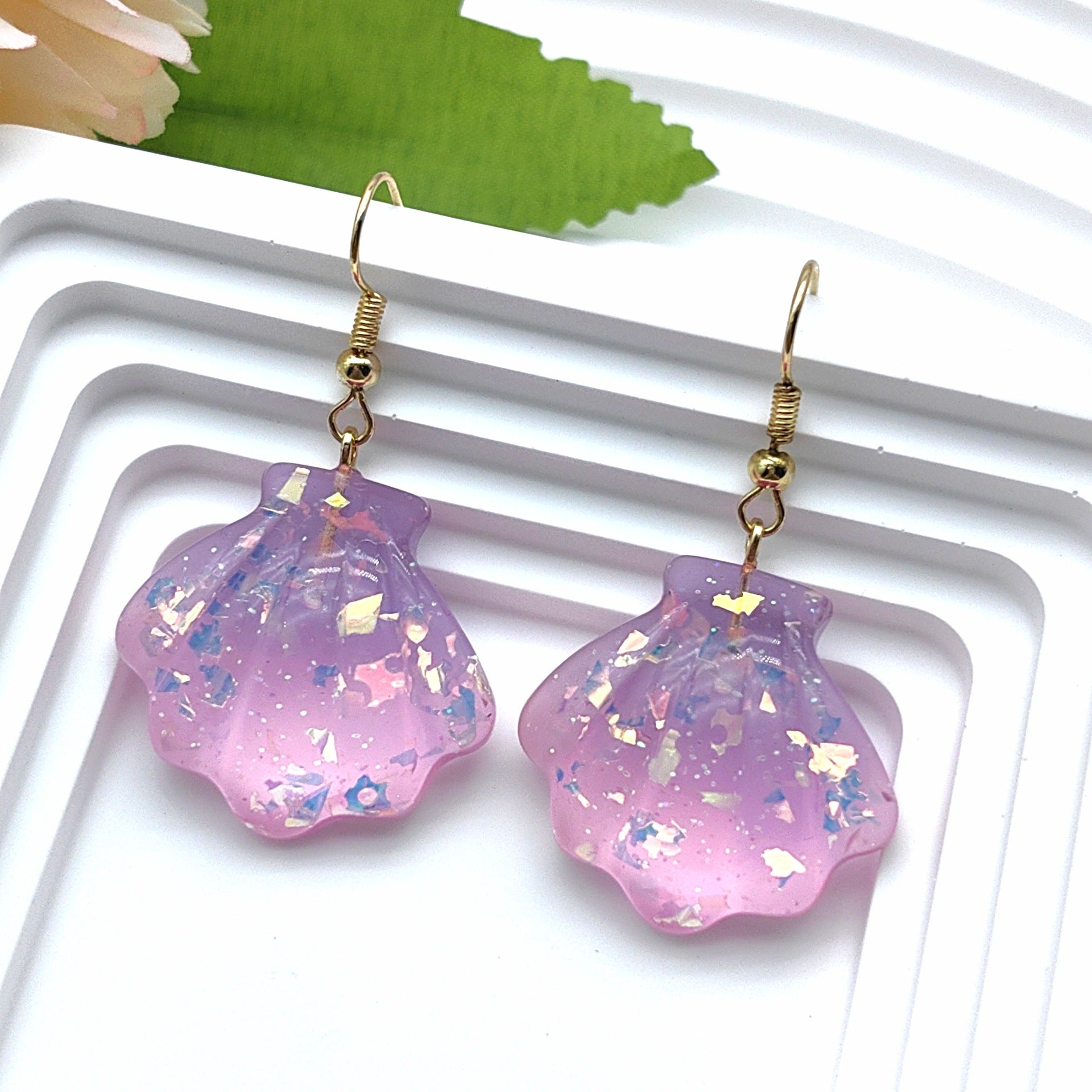 Wholesale Summer Resin Dolphin Fish Starfish Shell Earrings ACC-ES-Xizhao017