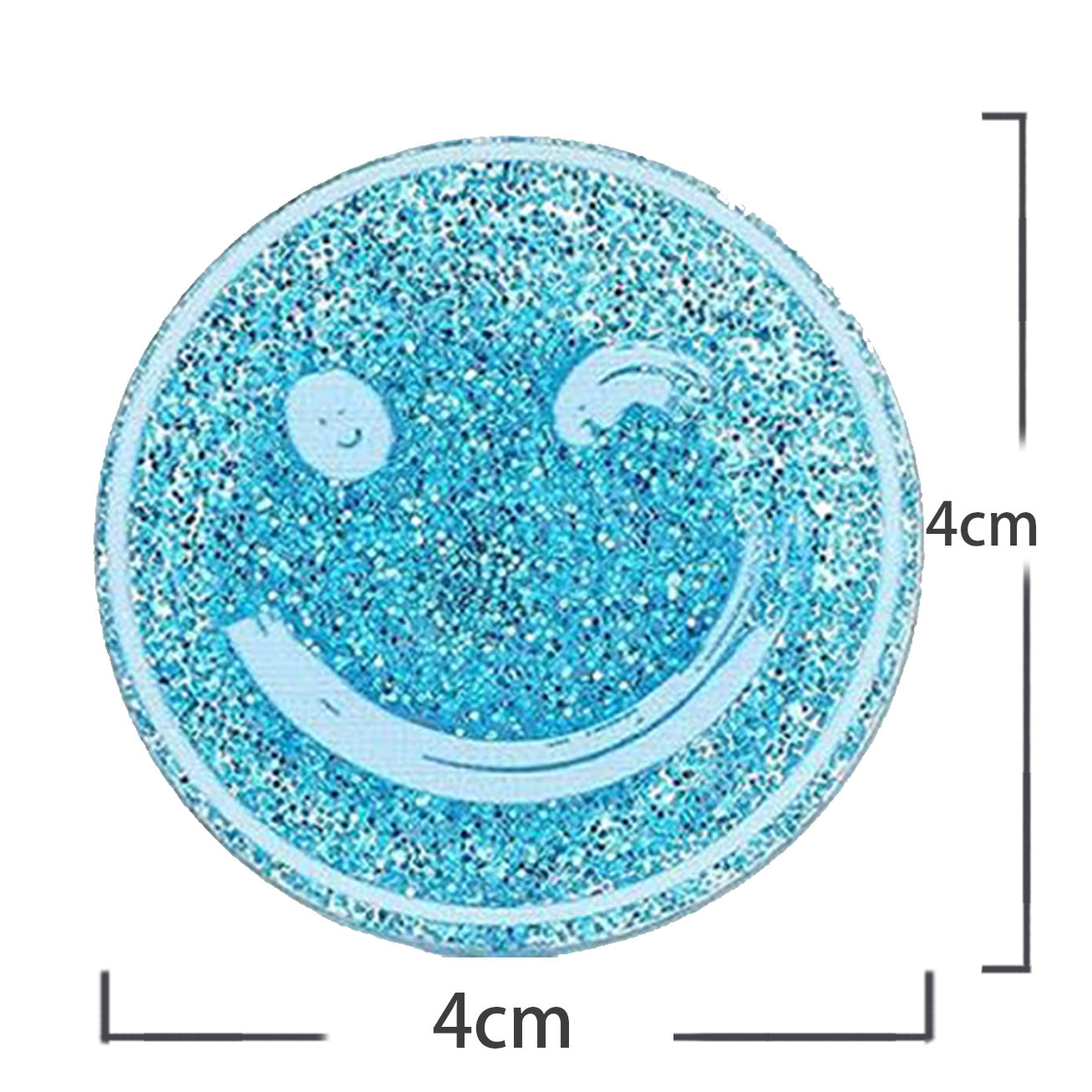 Wholesale Acrylic Retractable Badge Reel Glitter Heart Design Nurse ID Holder