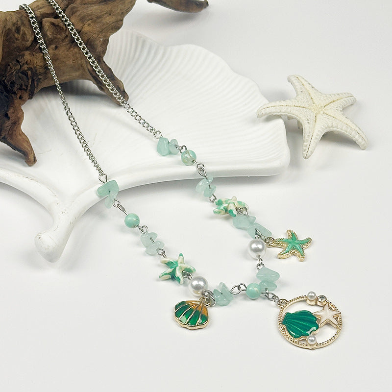 Wholesale Candy Colored Shell Bead Necklace