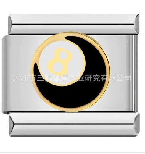 Pulsera de encanto italiano de 5 piezas al por mayor de 9 mm empalme de bricolaje lindo pulsera compuesta de acero inoxidable creativo