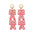 Wholesale  Mother's Day alloy diamond mother English letter earrings