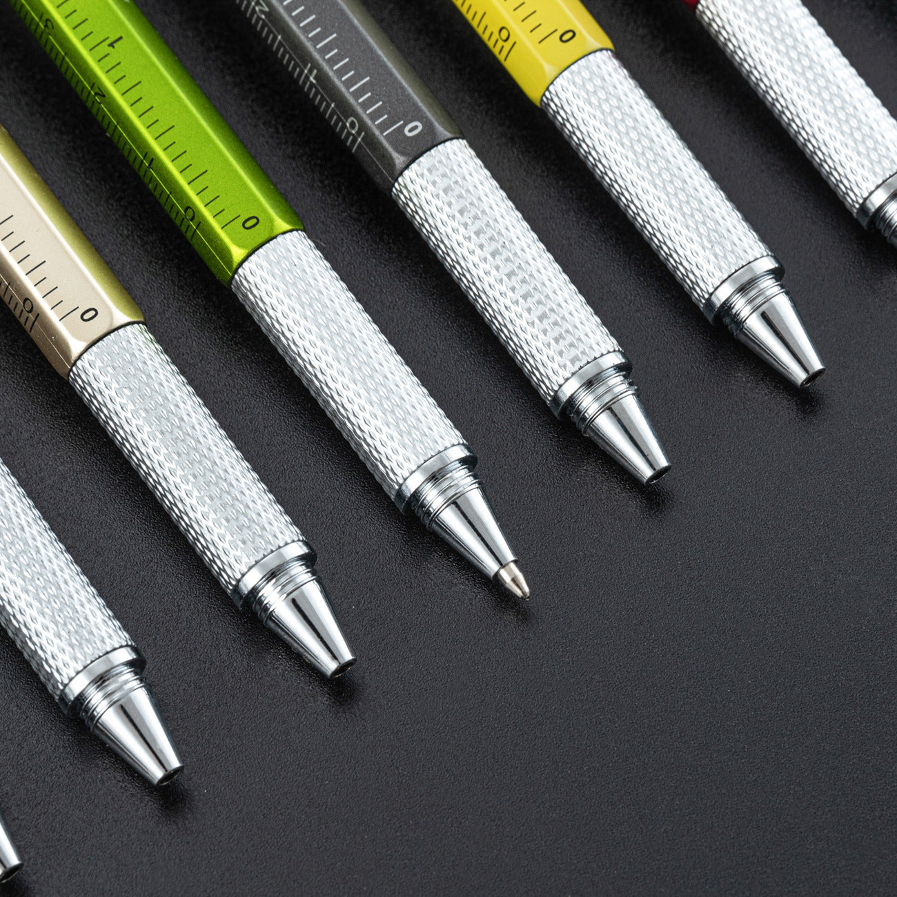 Wholesale Plastic Tool Pen Six-in-One Level Scale Touch Screen Pen