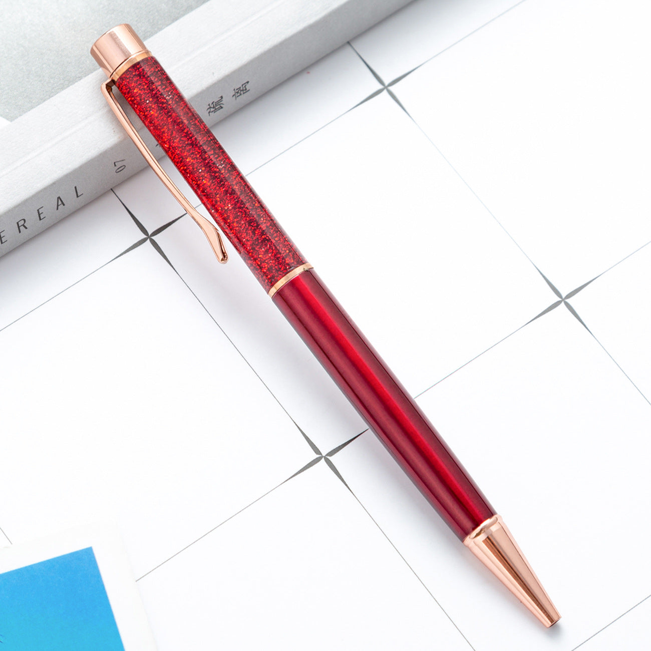 Wholesale Colorful Gold Powder Quicksand Pen Oil Pen ACC-PN-HuaHao002