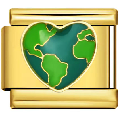 Wholesale Italian Charm Bracelet 9mm DIY Splicing Peach Blossom Black Cat Stainless Steel Composable Bracelet