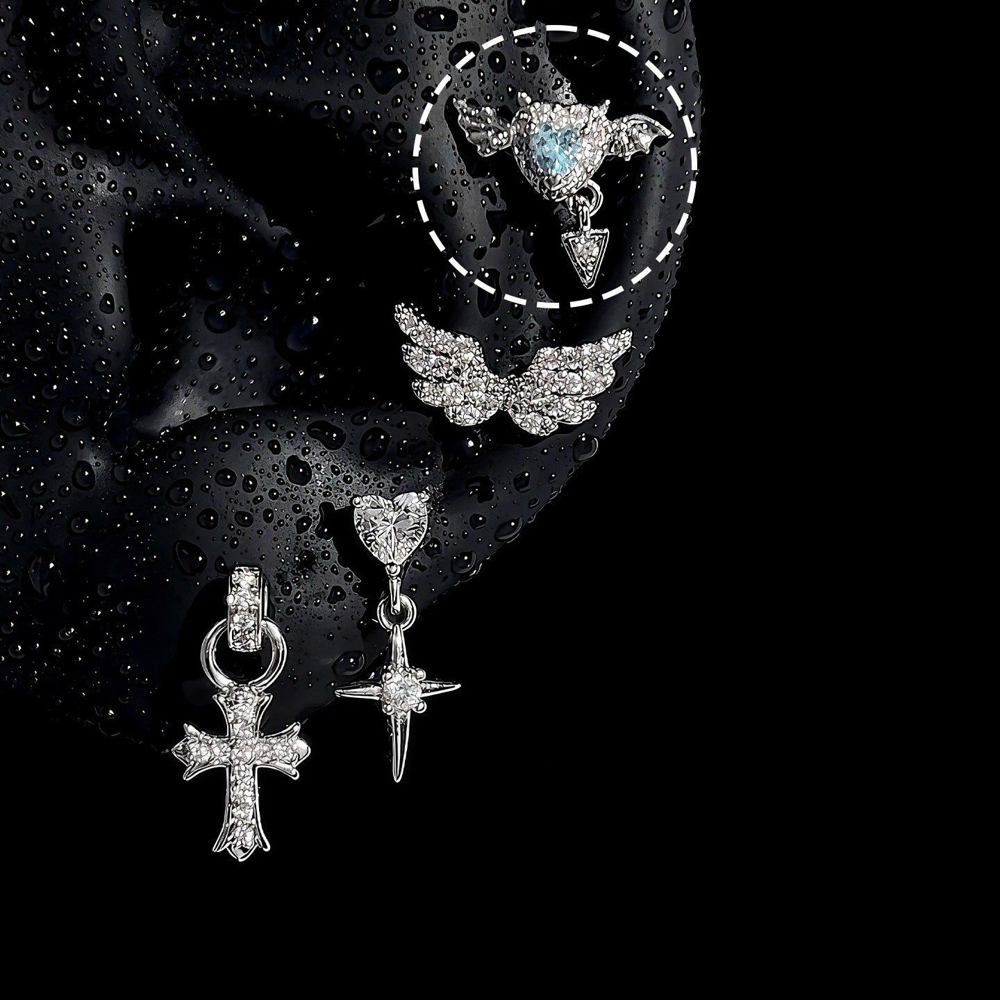 Wholesale Alloy Cross Earrings - Single Piece Fashion Accessory for Boutique Resale