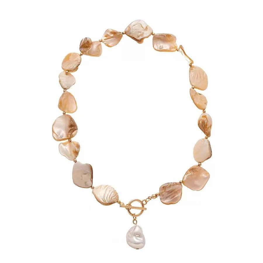 Wholesale Shell Starfish Necklace French Retro Beach Fashion Jewelry Accessory for Daily Wear
