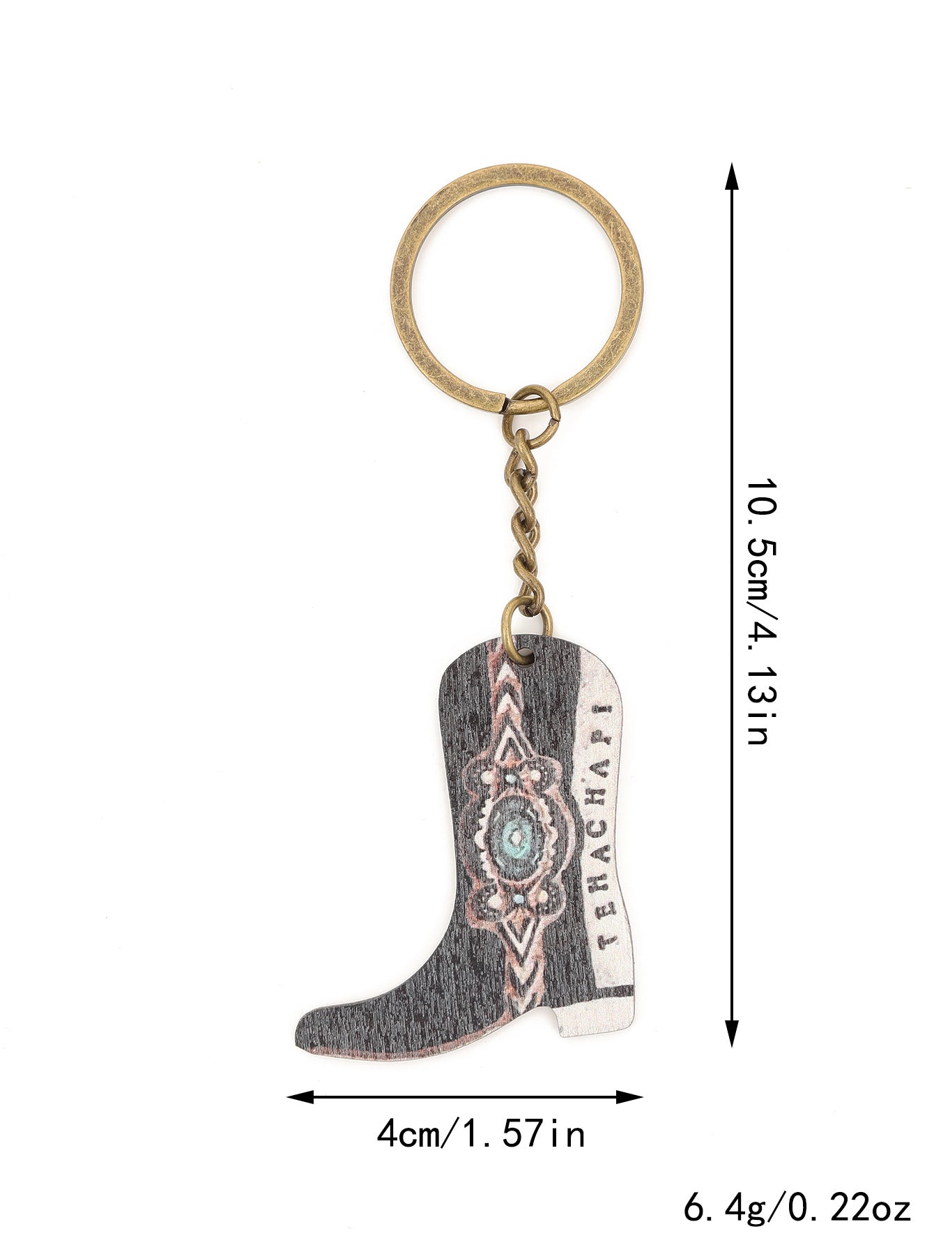Wholesale Western Style Cactus Horse Head Wooden Keychains ACC-KC-YTian020