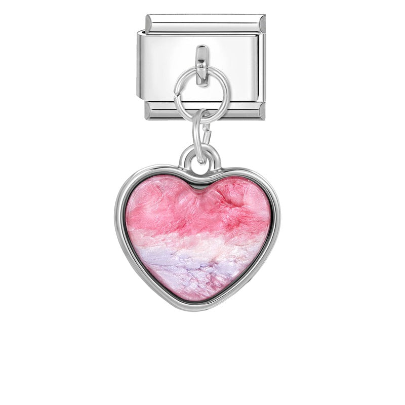 Wholesale Italian Charm Bracelet 9mm DIY Splicing Creative Pendant Stainless Steel Composable Bracelet