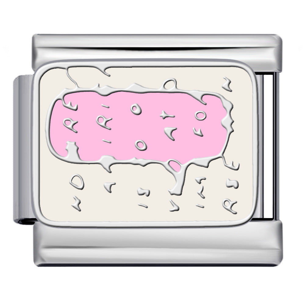 Wholesale  Italian Charm Bracelet 9mm DIY Welded Oil DripCreative Stainless Steel Composable Bracelet