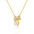 Wholesale Elegant Bow Zirconia Necklace S925 Sterling Silver Pendant Choker Jewelry