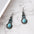Wholesale Turquoise Earrings  Retro Bohemian Turquoise Diamond Earrings