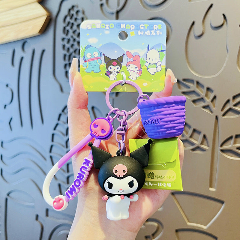 Wholesale Cartoon KuKu PVC Soft Keychain Creative Keychain ACCVIP-KC-HangLi005