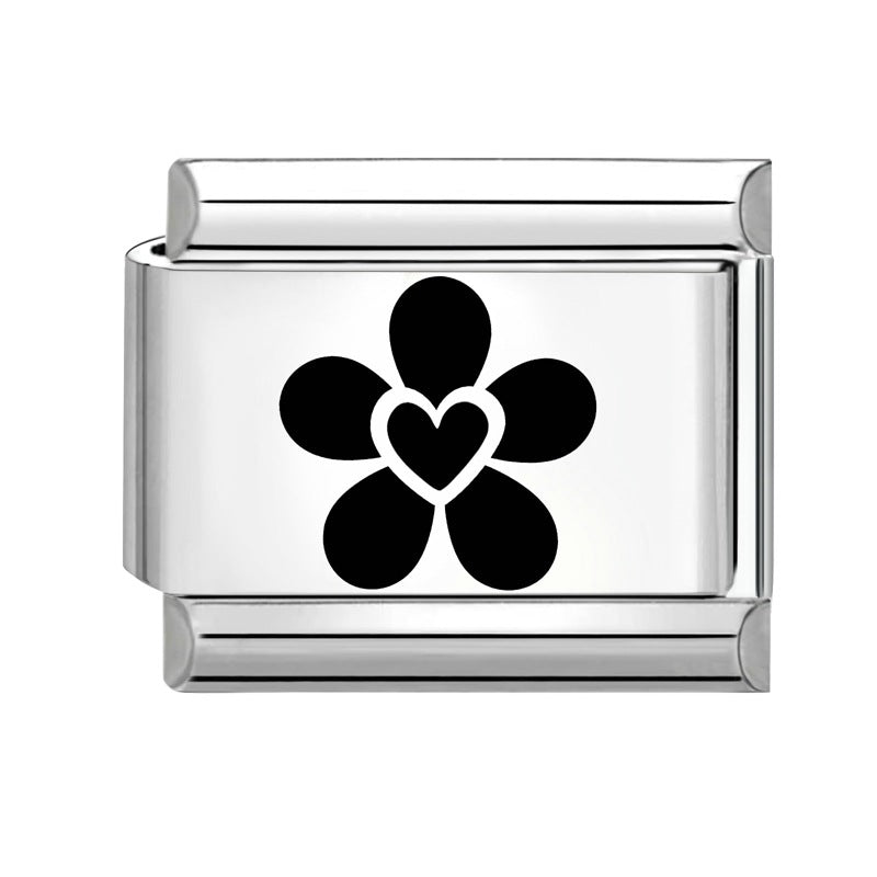 Wholesale Italian Charm Bracelet 9mm DIY Splicing Cute Creative Stainless Steel Composable Bracelet