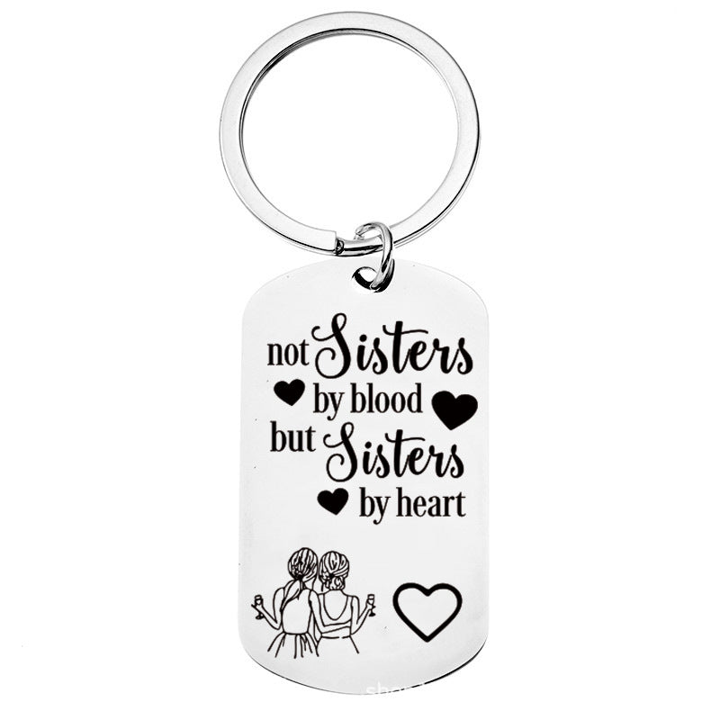 Wholesale Titanium Steel Keychain Engraving Christmas Keychain ACC-KC-Chenz009