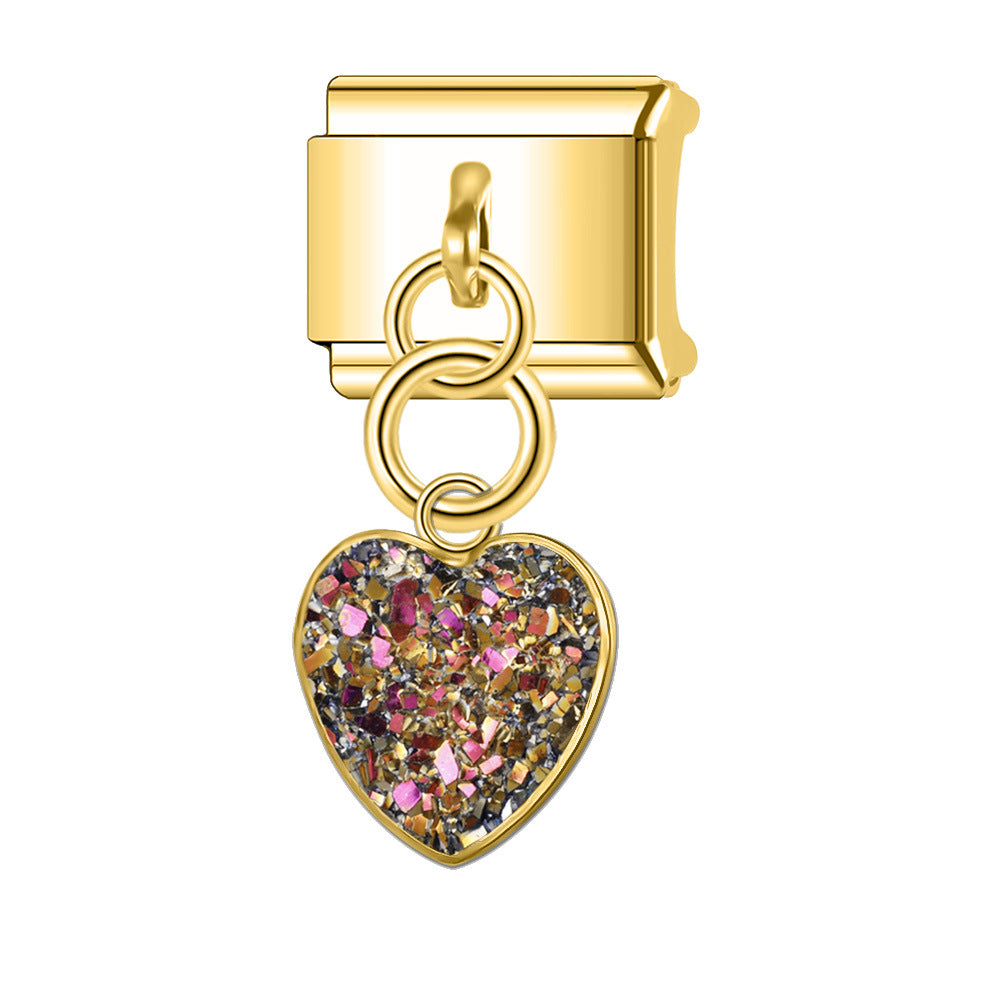 Wholesale Italian Charm Bracelet 9mm DIY Splicing Cute Creative Stainless Steel Composable Bracelet