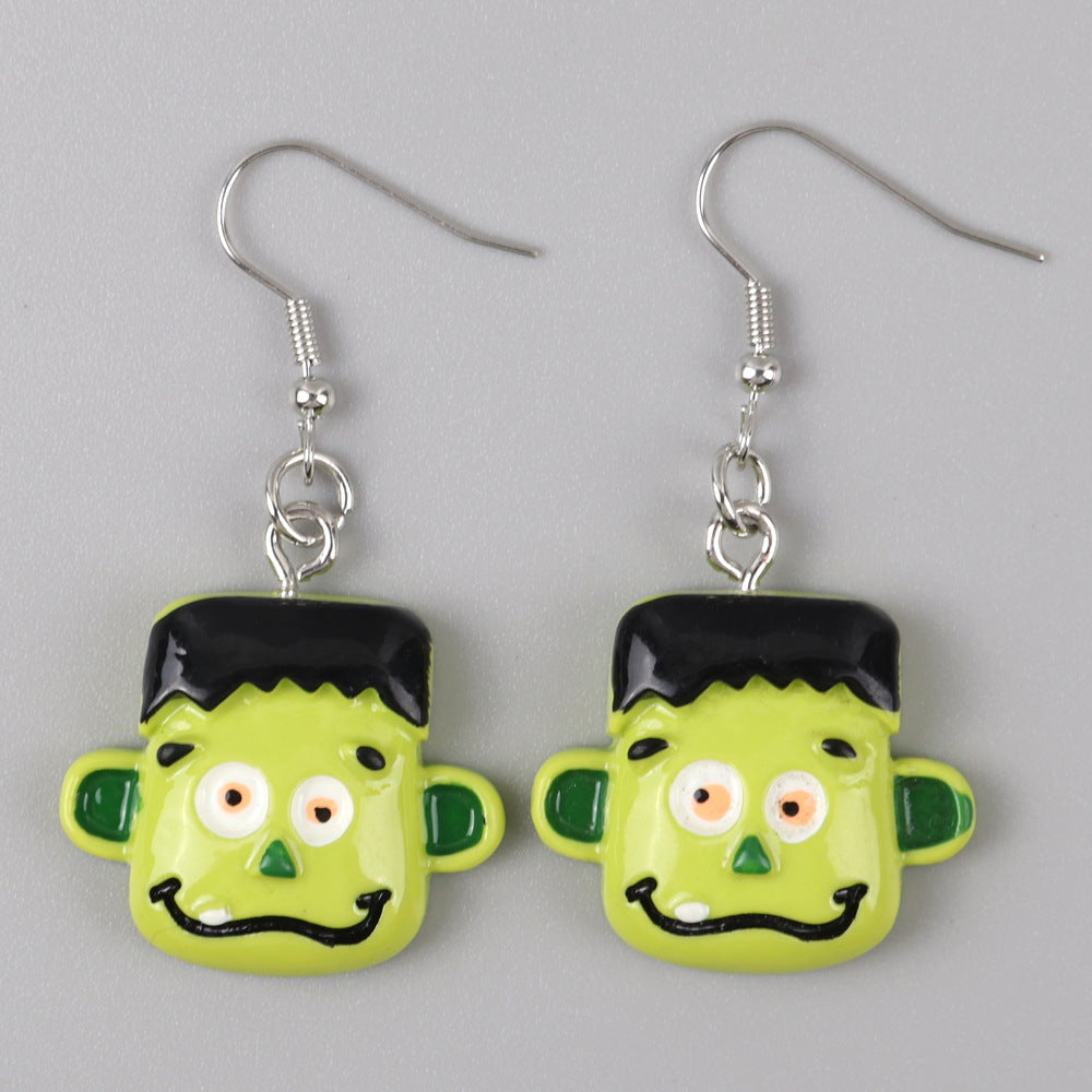 Wholesale  Ghost   Carnival Night Ghost Ghost Head Doll Blood  Earrings