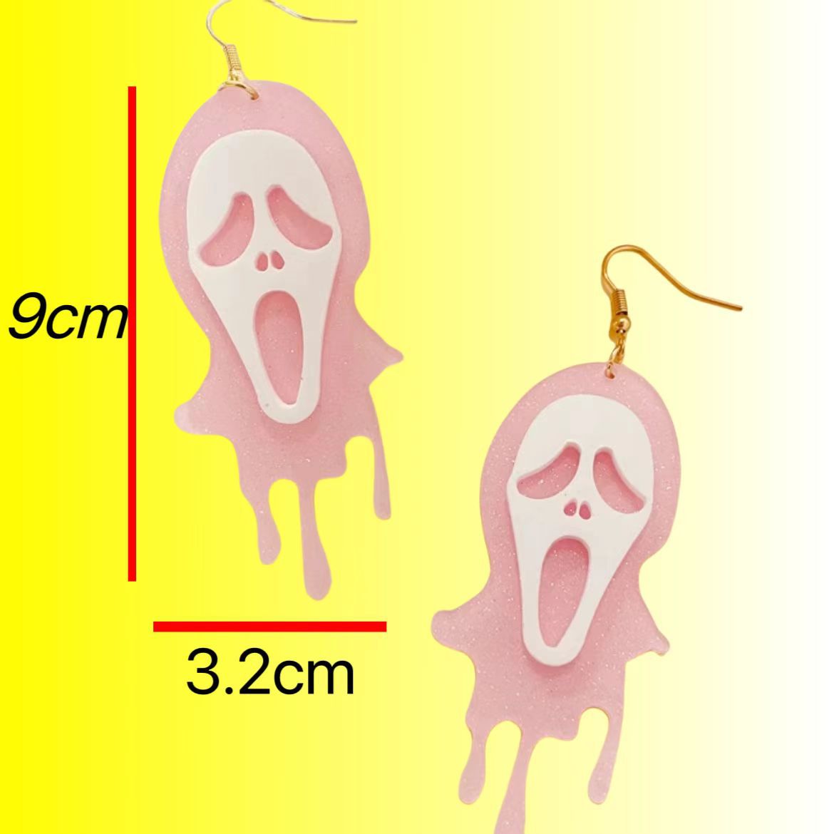 Wholesale Halloween Skull Acrylic Earrings ACC-ES-AnDao024