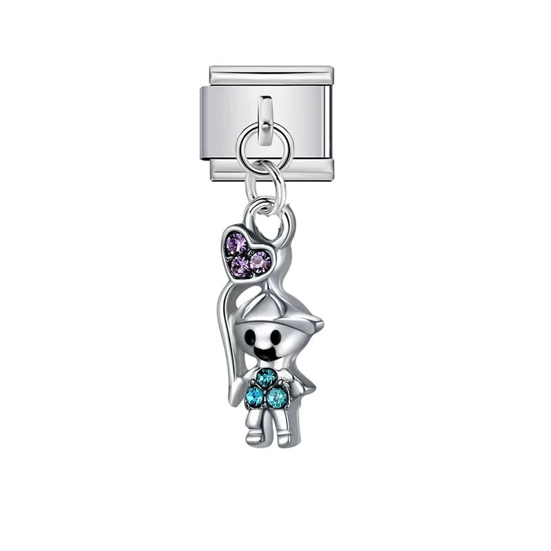 Wholesale Cartoon Mechanical Module Pendant - Stainless Steel DIY Fashion Accessory for Gift or Boutique Resale