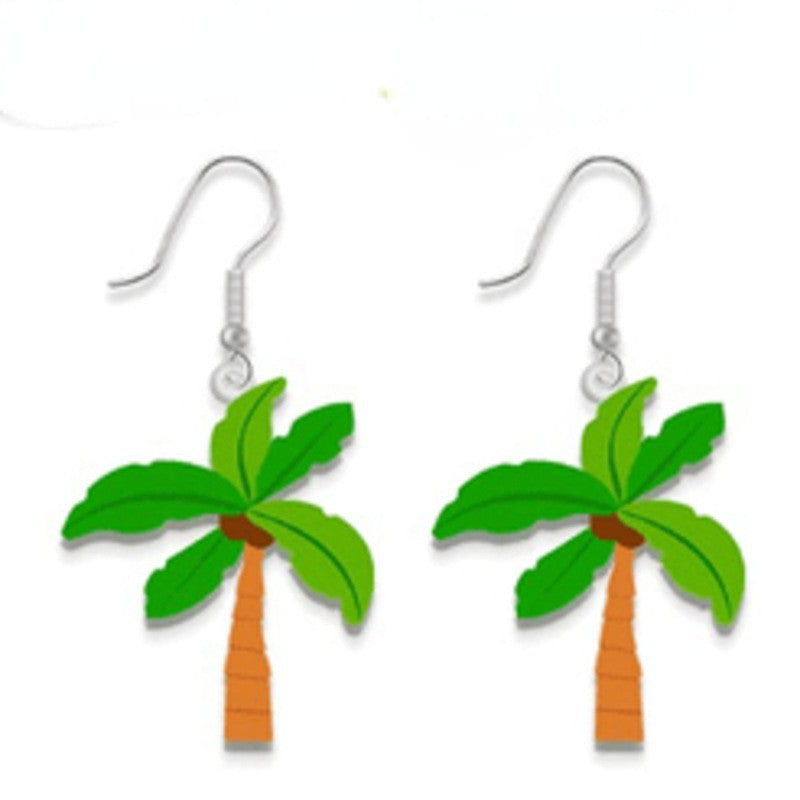 Wholesale Summer Tropical Fruit Acrylic Earrings — Refreshing Style for Hawaiian Luau &  Hula Parties