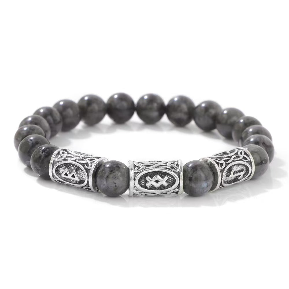 Wholesale Stylish Natural Stone Beaded Bracelet Tiger Eye Amethyst Obsidian Unisex Travel Souvenir Boutique Resale
