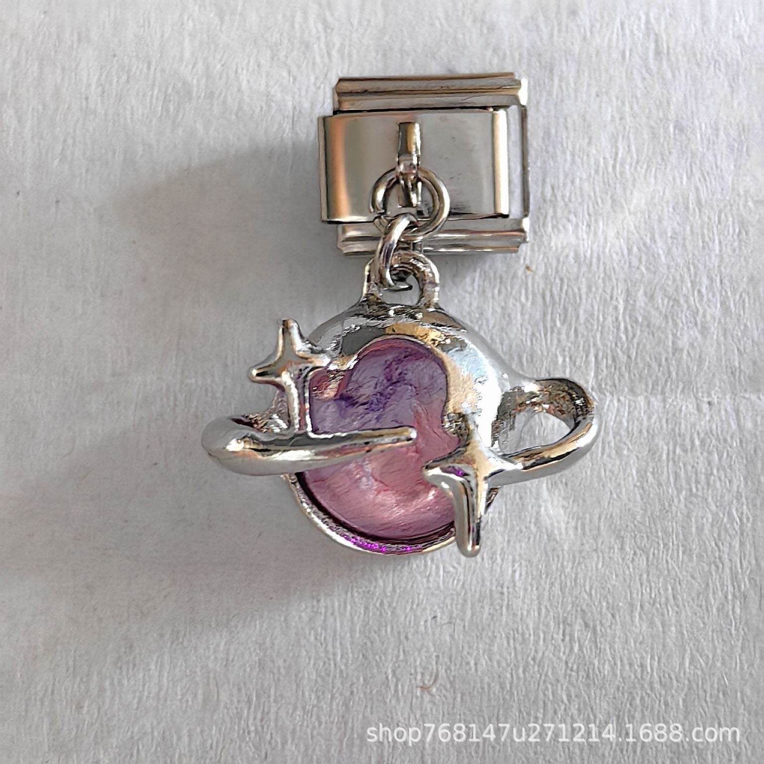 Wholesale Italian Charm Stainless Steel Bracelet Single Hook Pendant Jewelry Accessory Gift