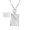Wholesale light luxury creative design titanium steel envelope necklace