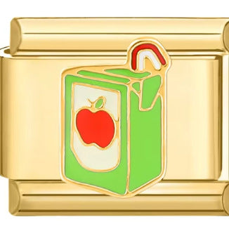 Wholesale Italian Charm Bracelet 9mm DIY Splicing Gold Plated Smiley Dolphin Stainless Steel Composable Bracelet